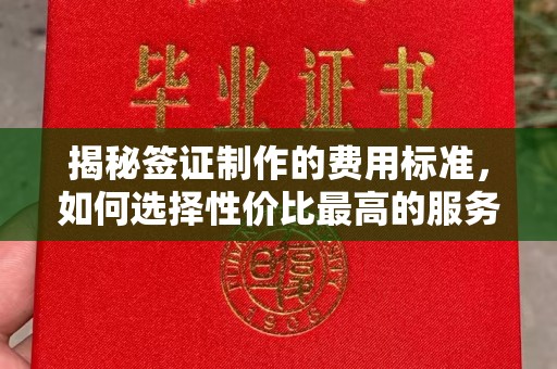 武义县揭秘签证制作的费用标准，如何选择性价比最高的服务？